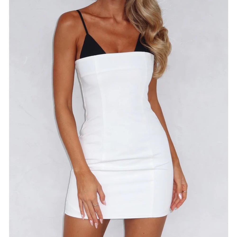 NWOT White Fox Boutique Mini Dress White/Black